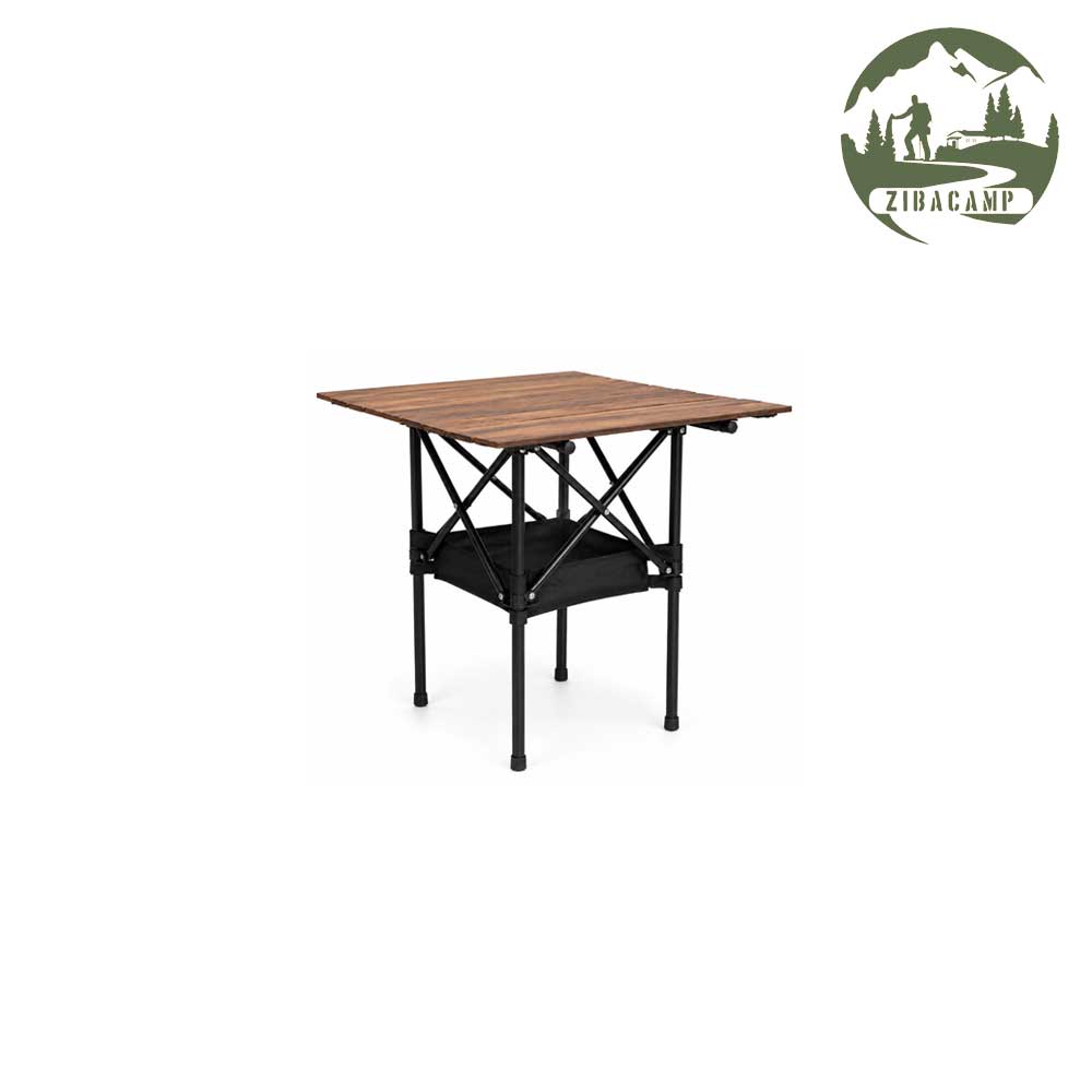میز تاشو چوبی مسافرتی آراد دو طبقه بزرگ C102C-1