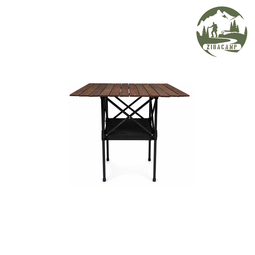 میز تاشو چوبی مسافرتی آراد دو طبقه بزرگ C102C