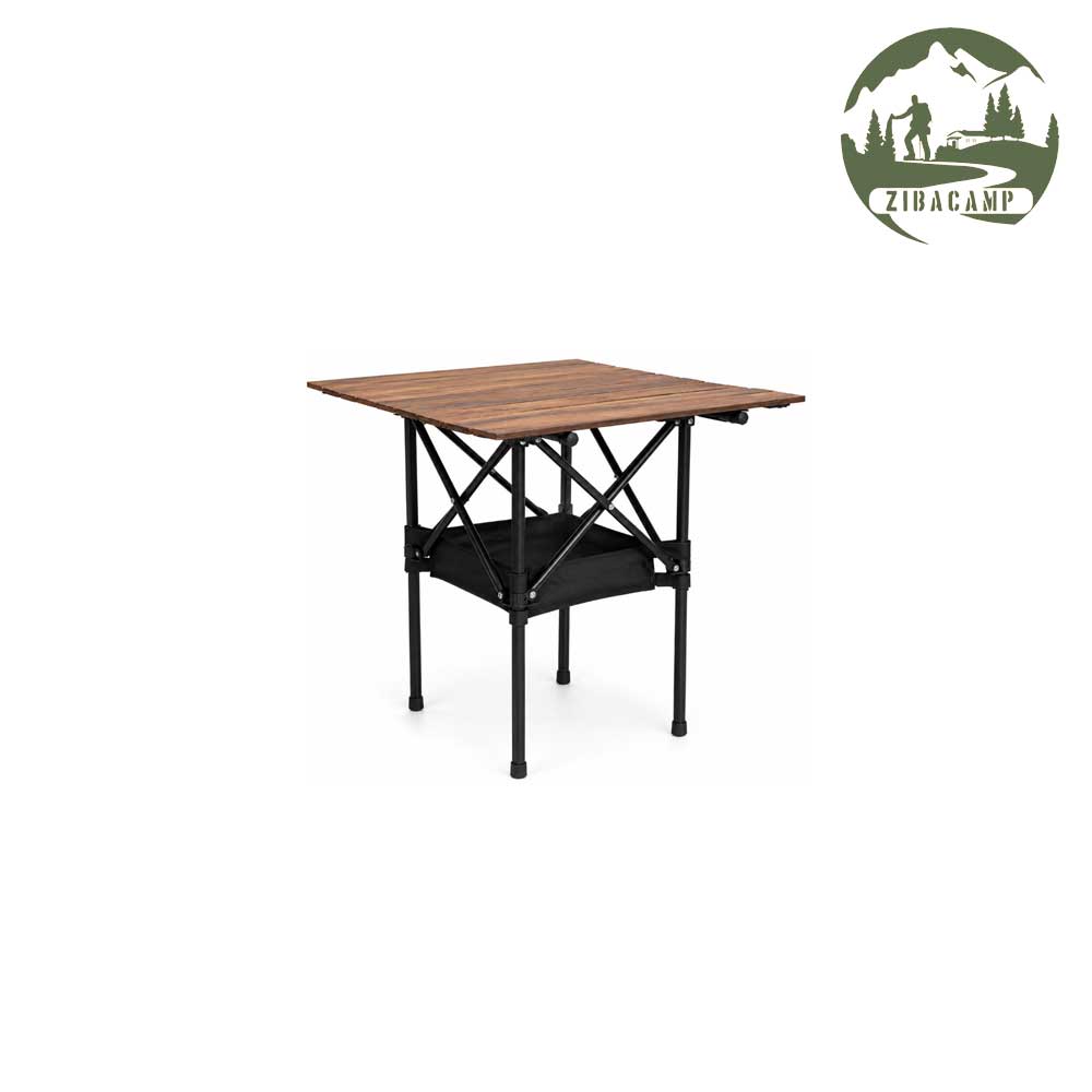 ميز تاشو طبیعت گردی دو طبقه استيل آراد C102A - زیبا کمپ