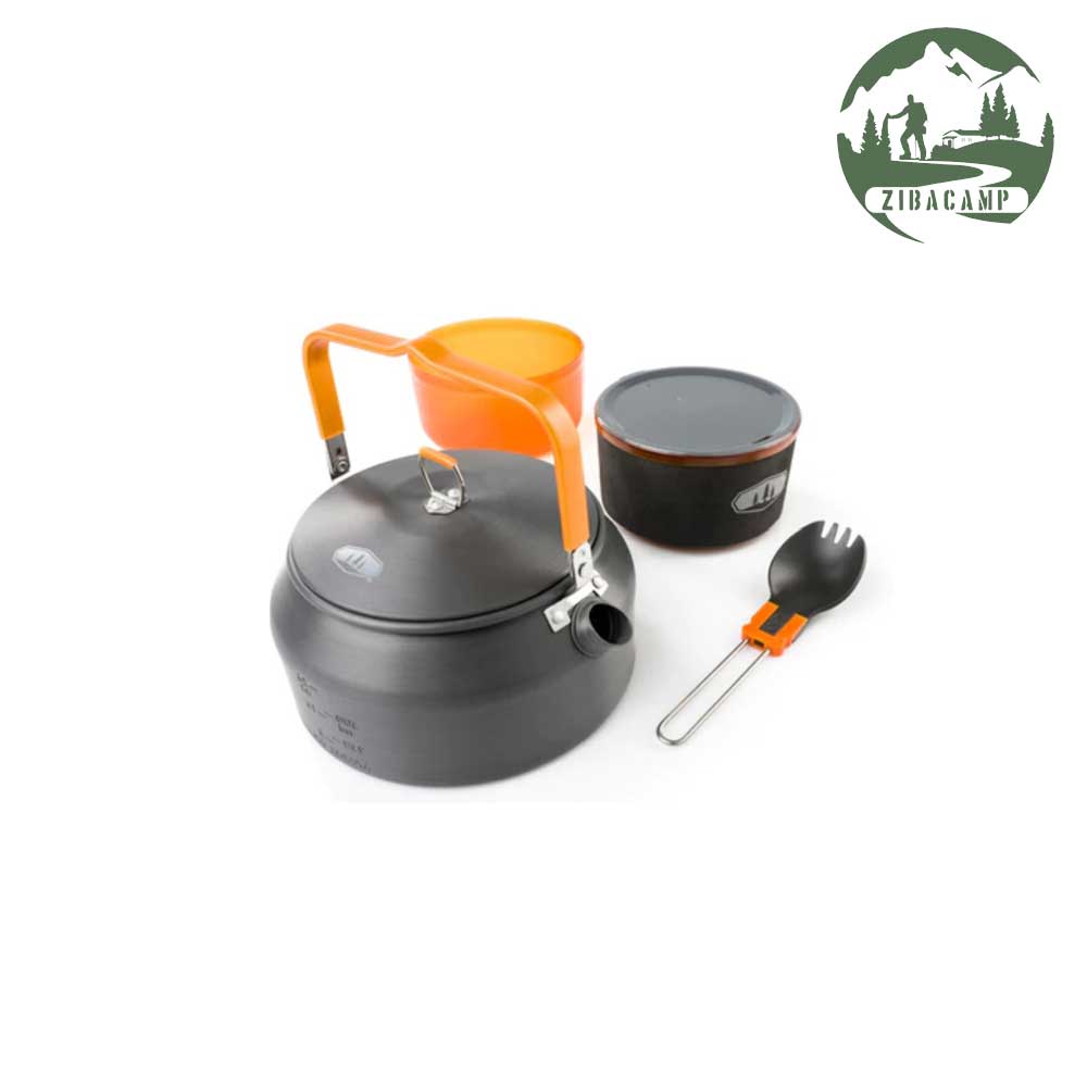 GSI-model-mountaineering-kettle-and-mug-with-bowl-set ست کتری کوهنوردی و ماگ کاسه دار جی اس آی مدل GSI