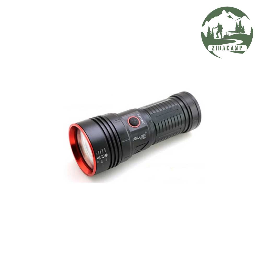 Small-Sun-ZY-T235A-Yellow-Light-Zoomable-Flashlight چراغ قوه زوم دار نور زرد اسمال سان ZY-T235A