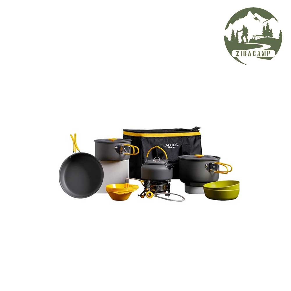 Alocs-Cookware-Set-(Model-CW-C47)-with-Stove-Burner ست ظروف آلوکس کد CW-C47 به همراه سرشعله