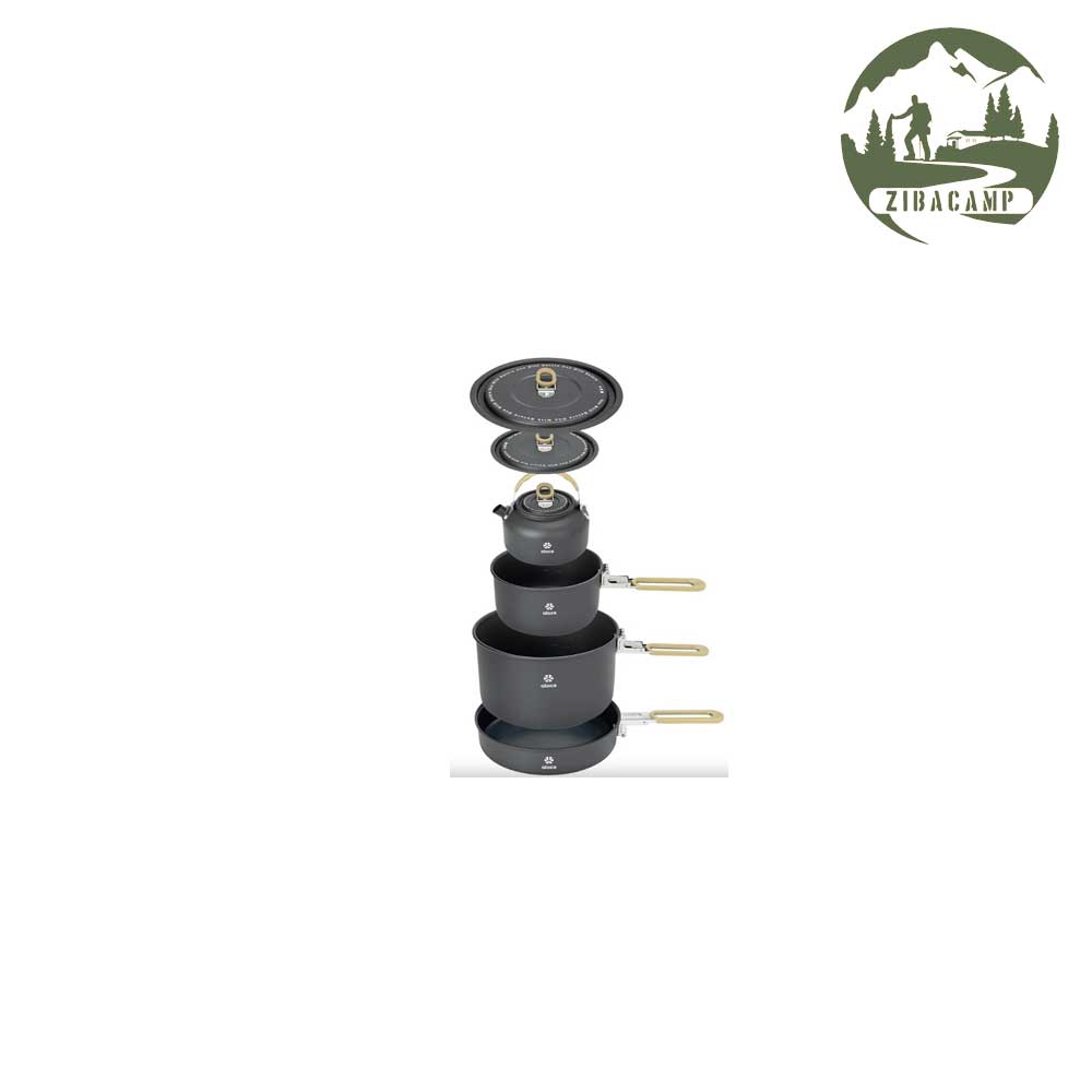 ست قابلمه کوهنوردی آلوکس 2-4 نفره کد CW-C06 PRO